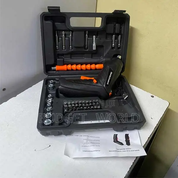 Screw Kit –Cordless Electric Screwdriver 48-PC Bit Set With LED Light