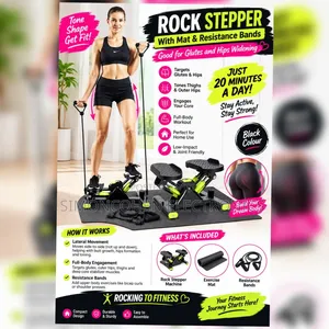 Rock Stepper With Mat and Resistance Bands