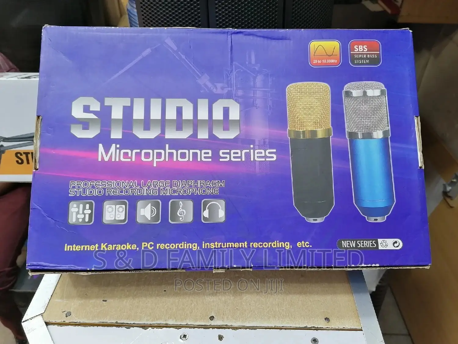 BM 800 Condensor Mic ,Wall Stand,Pop Filter & Sponge