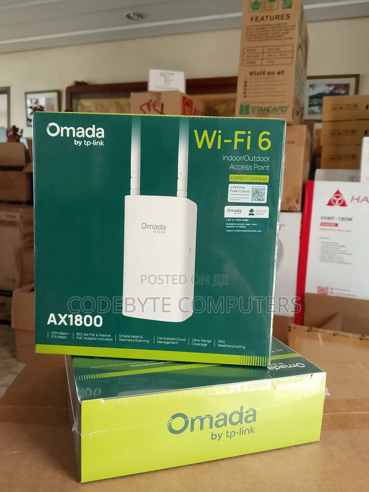TP-Link EAP603-Outdoor AX1800 Indoor/Outdoor Wi-Fi 6 .