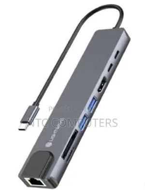 Light Wave Docking Station 8-in-1 Multi-Functional USB-C Dock