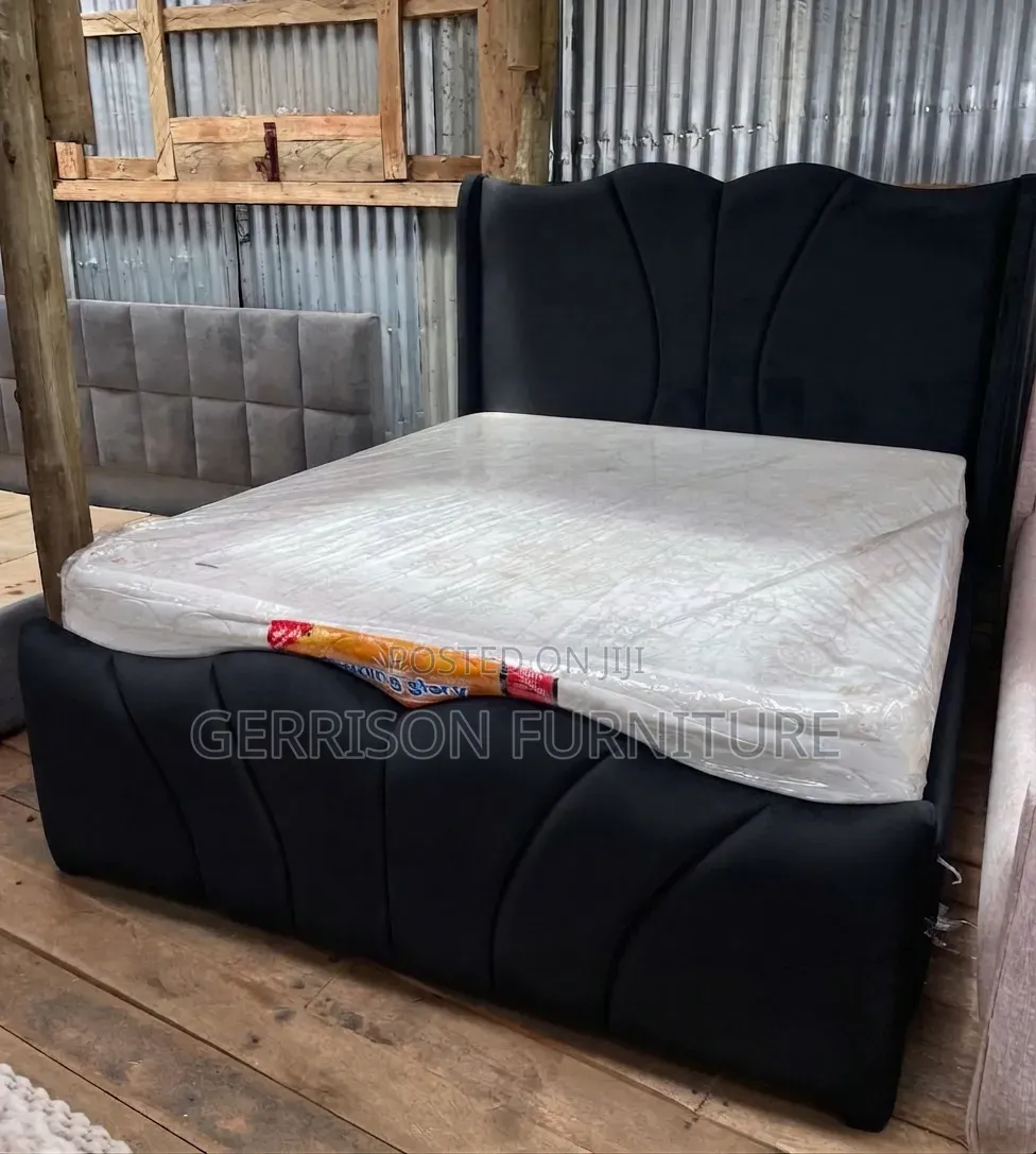 Luxury 5x6 Black Bed Frame