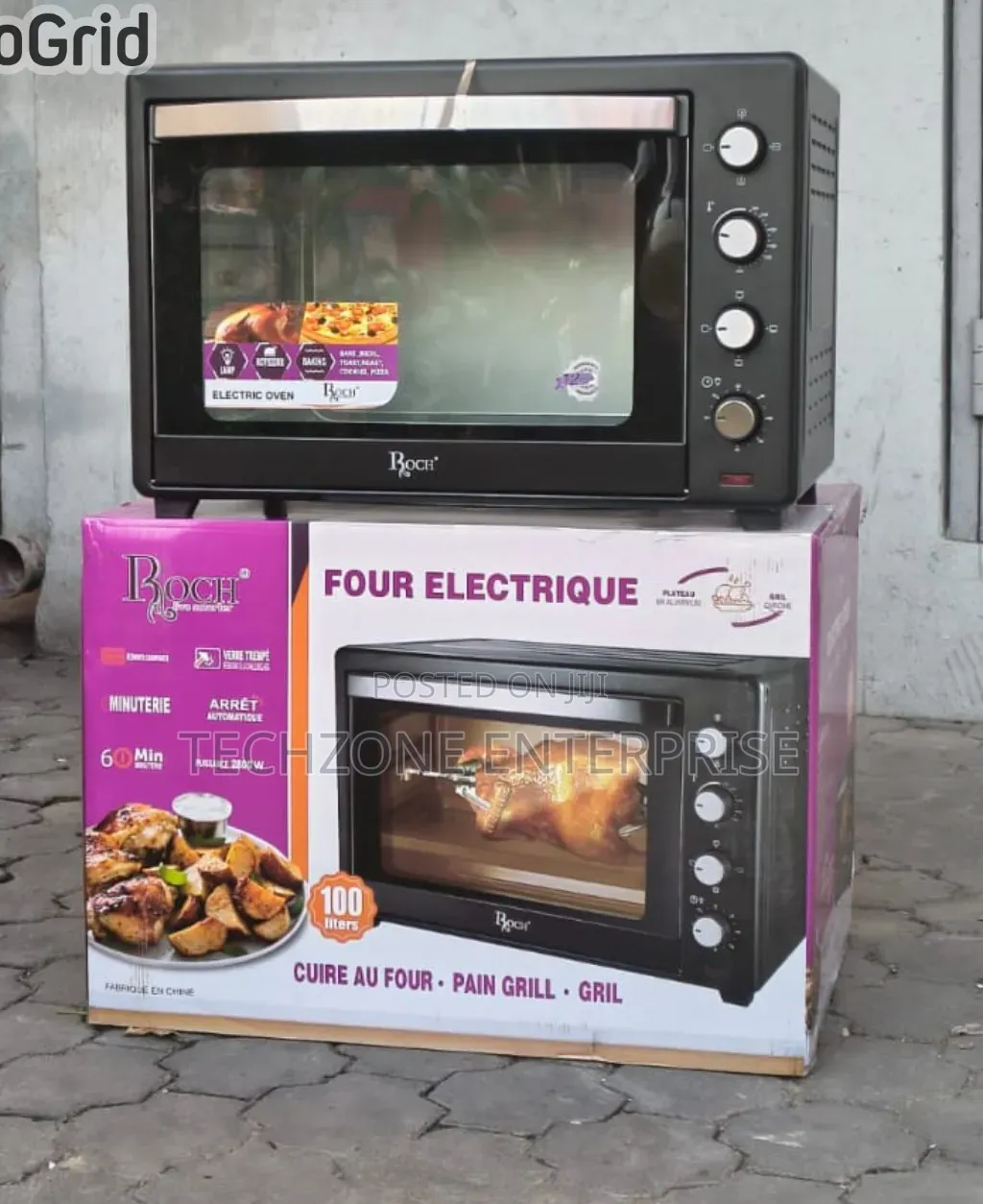 Roch 100 Litres REO-100LM-G (B) – Electric Oven With Rotisserie 