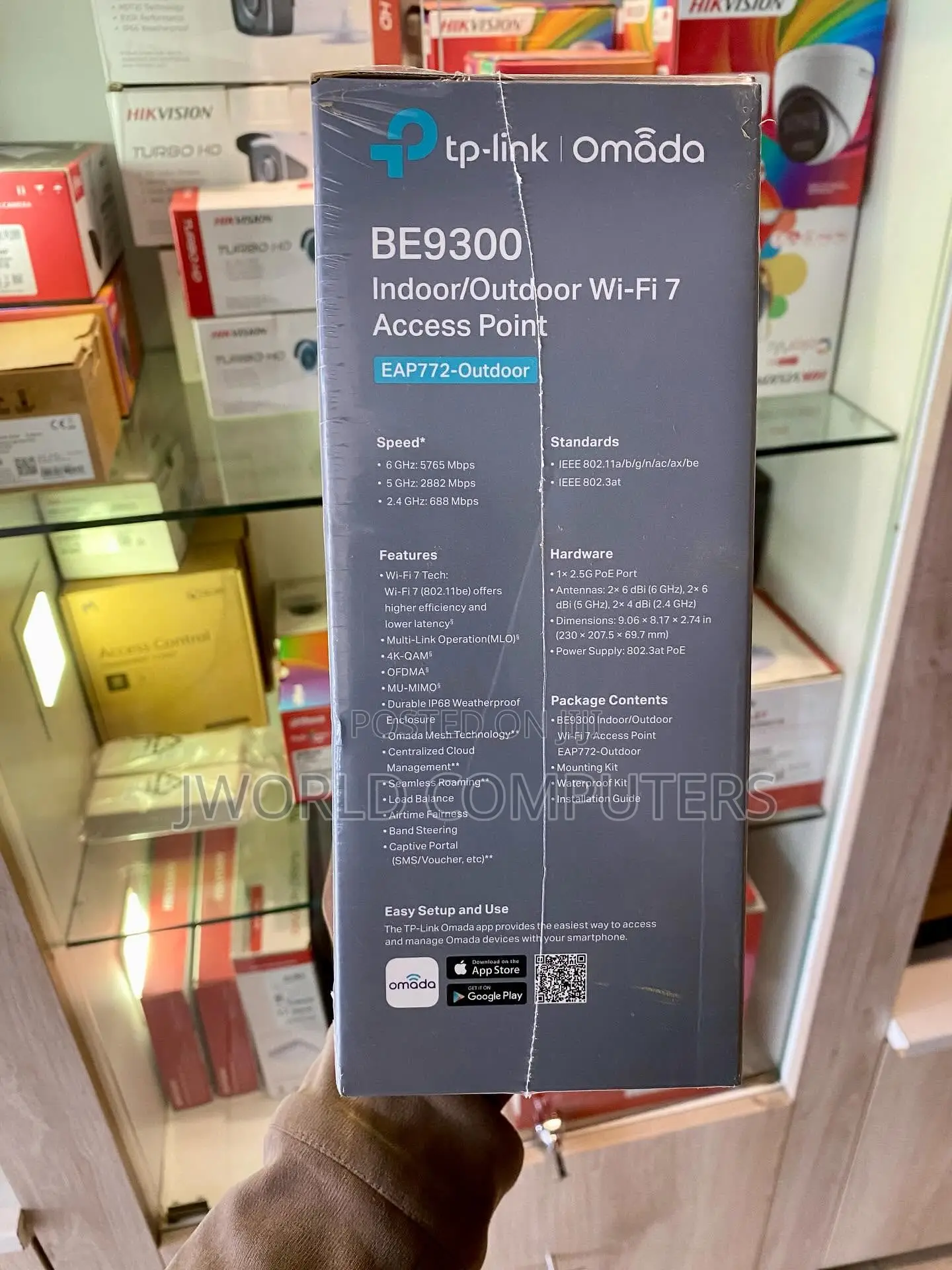 TP-Link EAP772 Outdoor BE9300 Indoor/Outdoor Wi-Fi 7 .