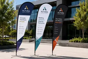 Outdoor Teardrop Banners(4.5 Metres)