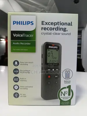 Philips DVT1160 VoiceTracer Audio Recorder - Black