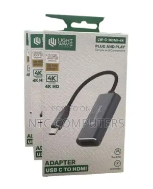 Light Wave Adapter | C-Hdmi- | Type-C to HDMI Adapter ( Support)