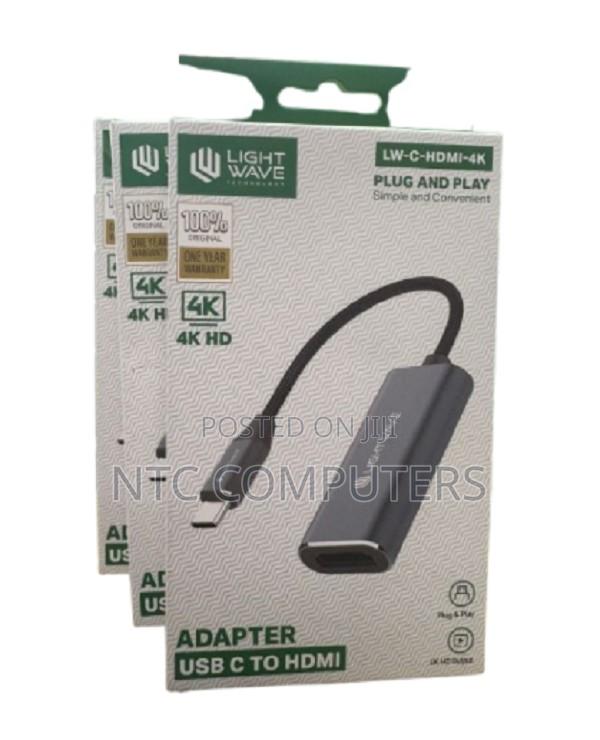 Light Wave Adapter | C-Hdmi- | Type-C to HDMI Adapter ( Support) - main view
