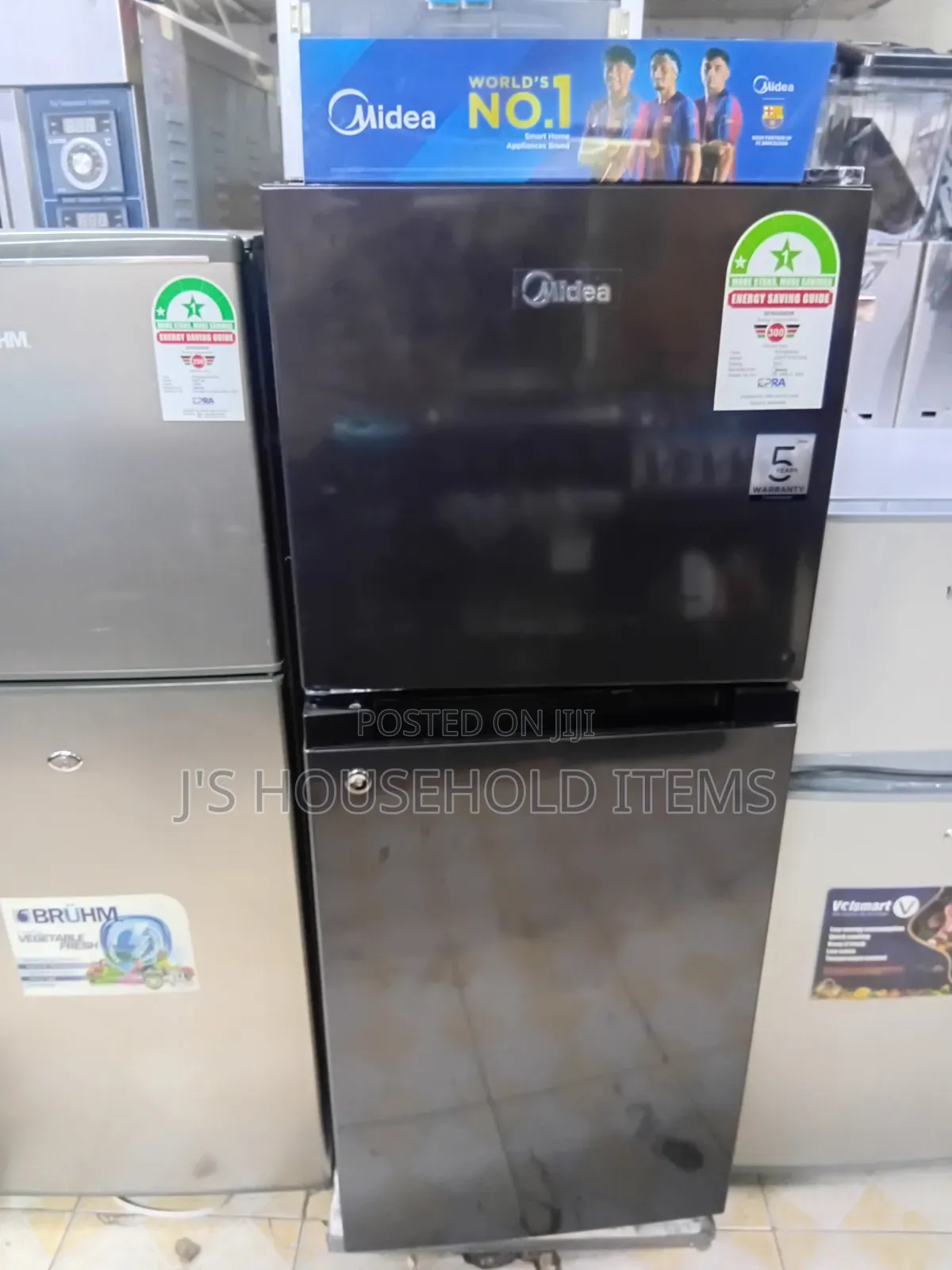 Midea 127 Liters Double Door Fridge