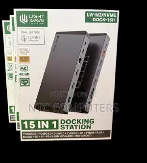 Light Wave Docking Station M2/Nvme-Dock-15 15-in-1 USB-C NVMe Dock