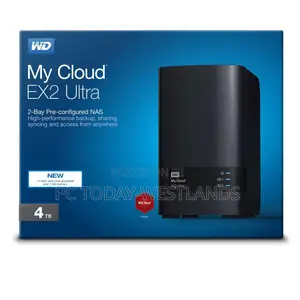 4TB WD My Cloud Expert Series EX2 Ultra 2-Bay NAS Server (2 X 2TB)