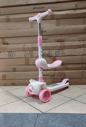 2 In1Kids 3-Wheel Kick Scooter With Adjustable Handlebar and Wide Deck