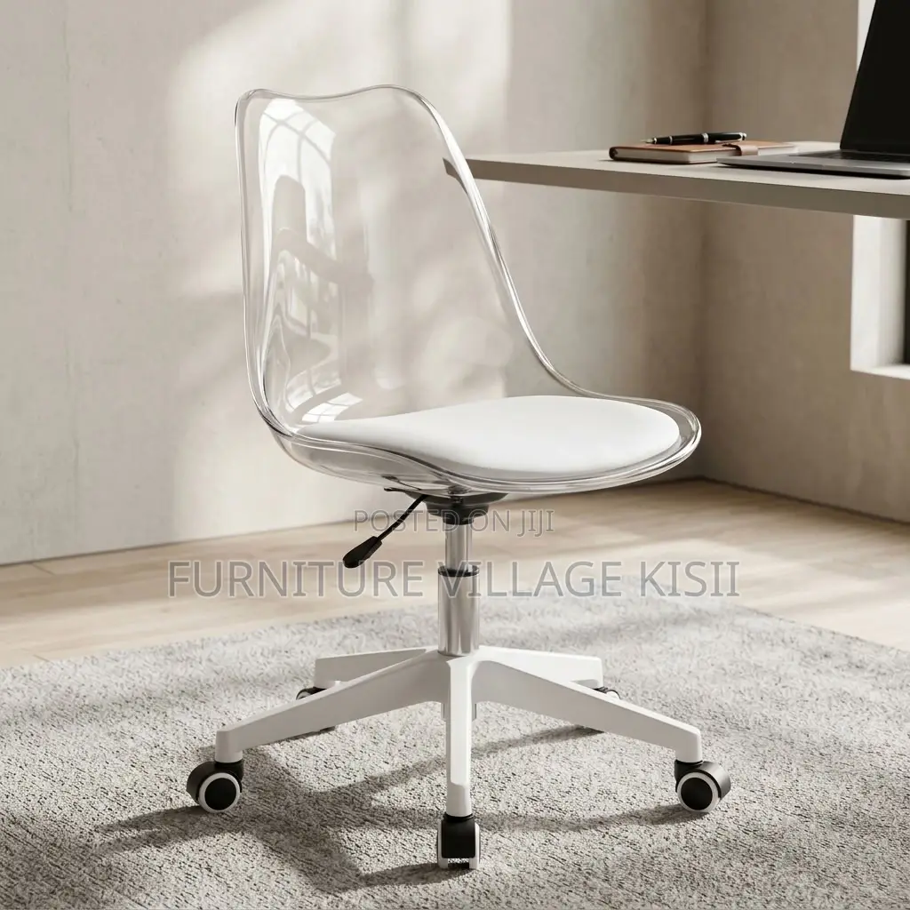 Swivel Acrylic Padded Chair