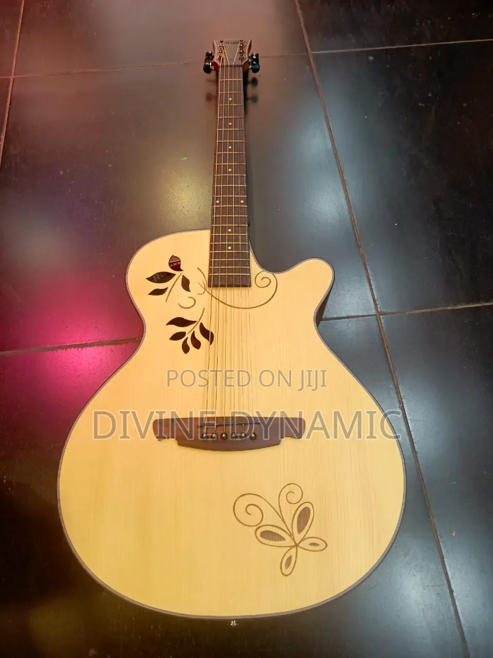 Happy Semi Acoustic Guitar