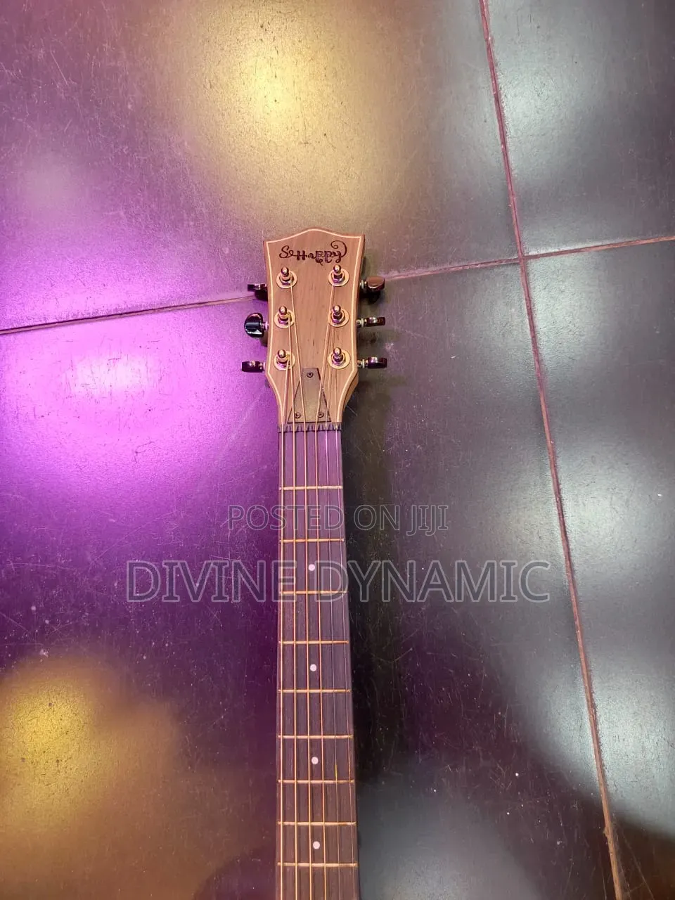 Happy Semi Acoustic Guitar