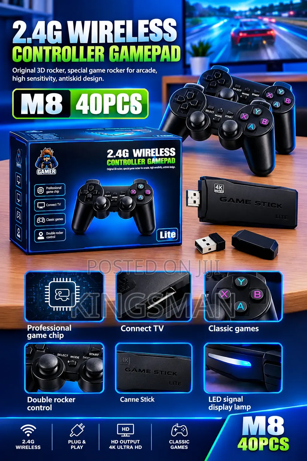 M8 Retro Game Stick Console