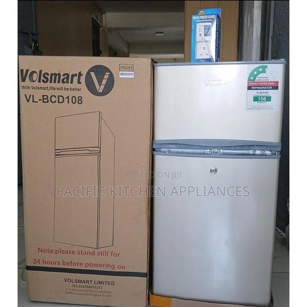 VOLSMART 108L Double Door Fridge With Free Fridge Guard - thumbnail 2