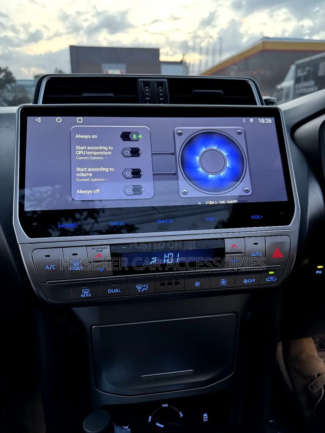 FRISEKER 12.3" Android Car Radio 4+64G 4G for Toyota Prado 2018‐2022