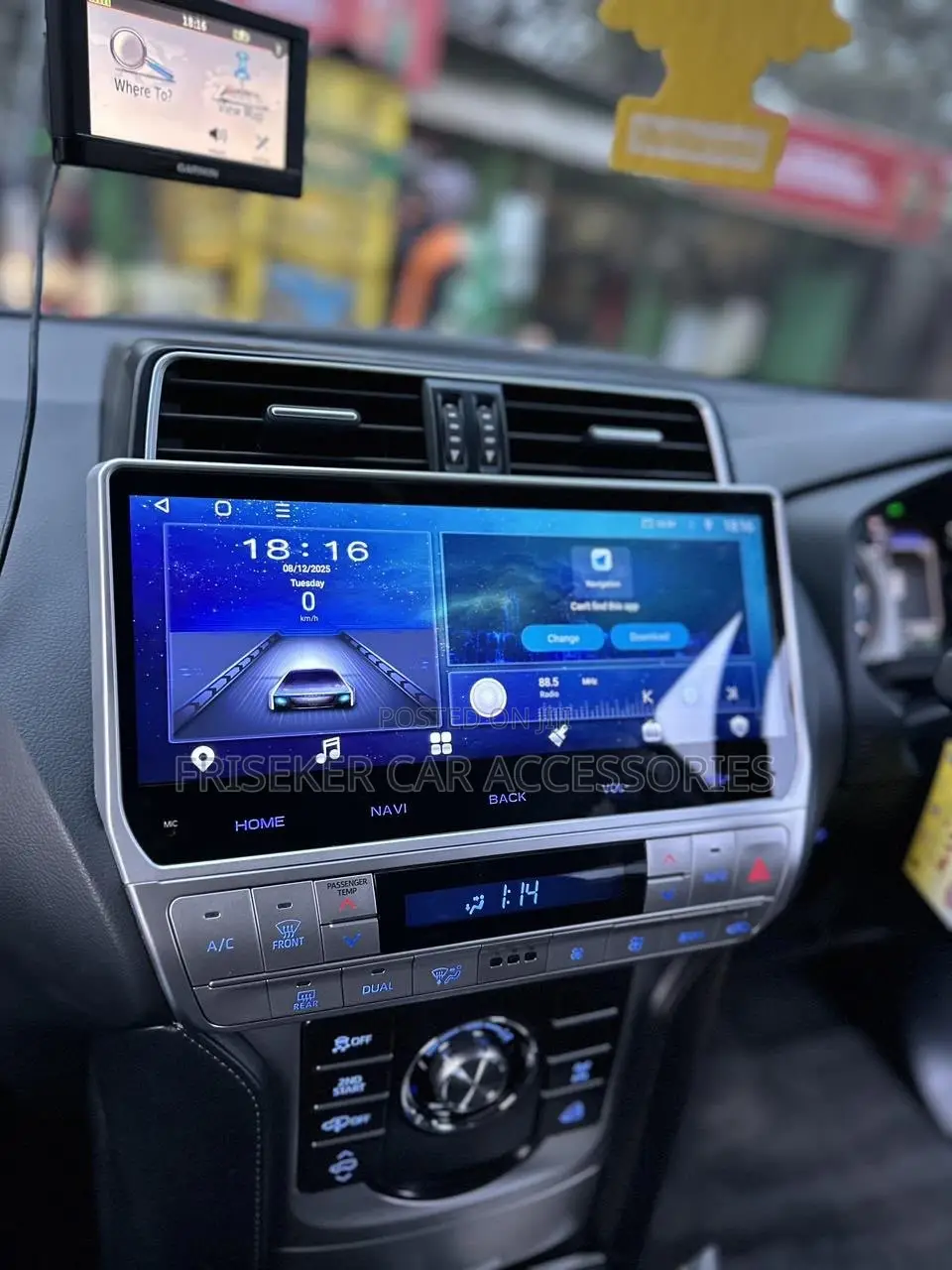 FRISEKER 12.3" Android Car Radio 4+64G 4G for Toyota Prado 2018‐2022