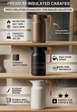 Bamboo Handle 1 Litre Flask