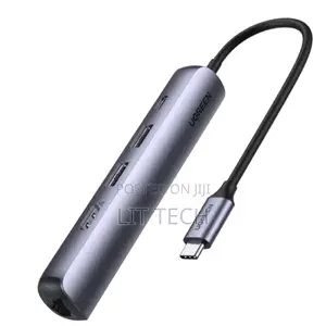 UGREEN 5 in 1 USB-C Multifunction Adapter HDMI/3*USB 3.0/Pd – CM511