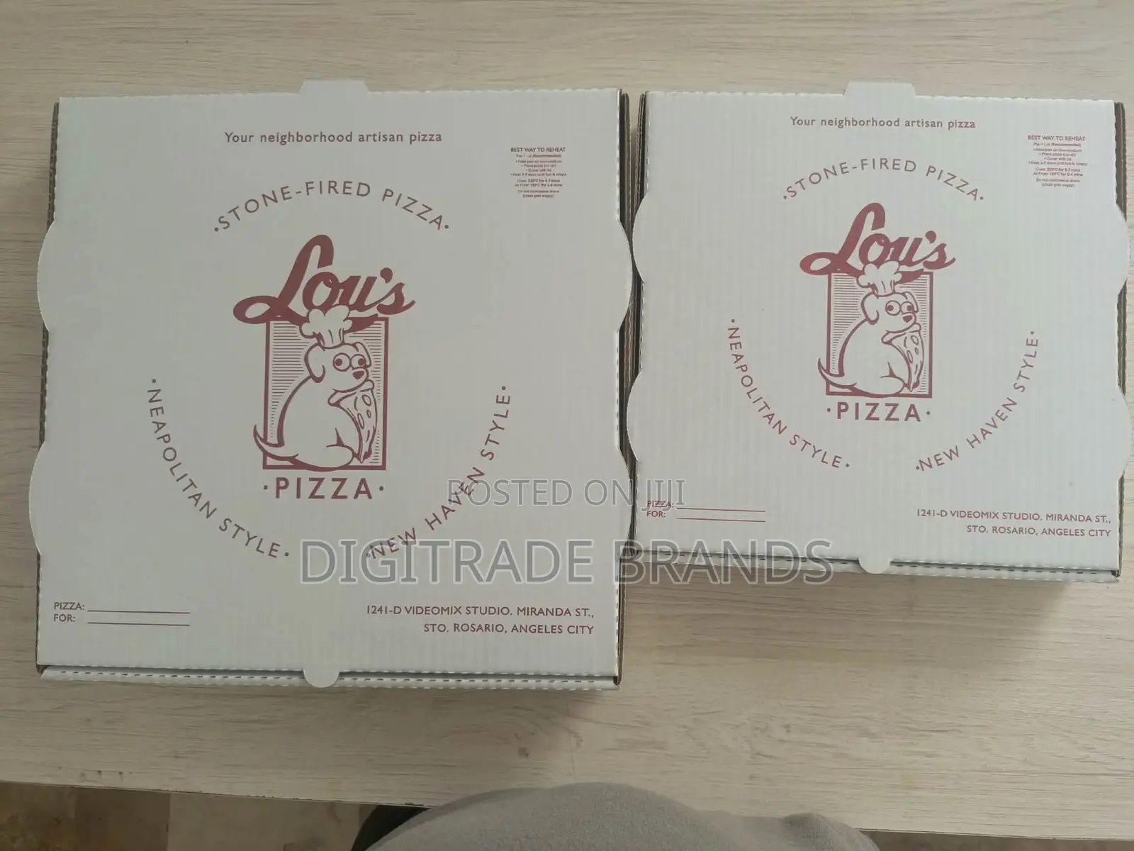 Branded Pizza Boxes
