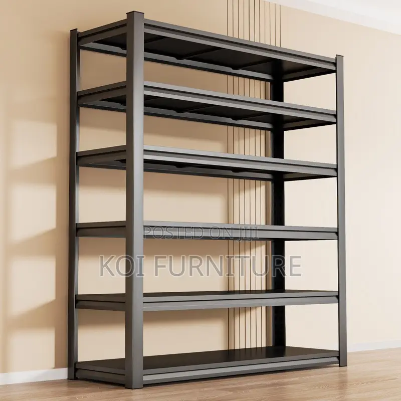 Storage Unit; Five Tier Metallic Modern Storage Organization Rack
