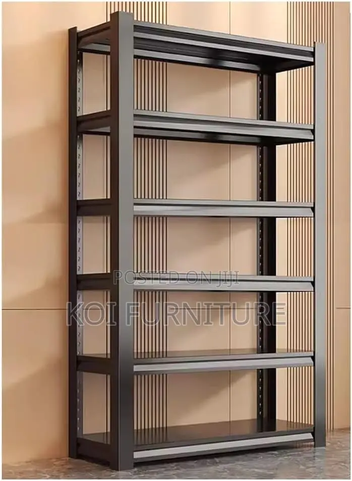 Storage Unit; Five Tier Metallic Modern Storage Organization Rack