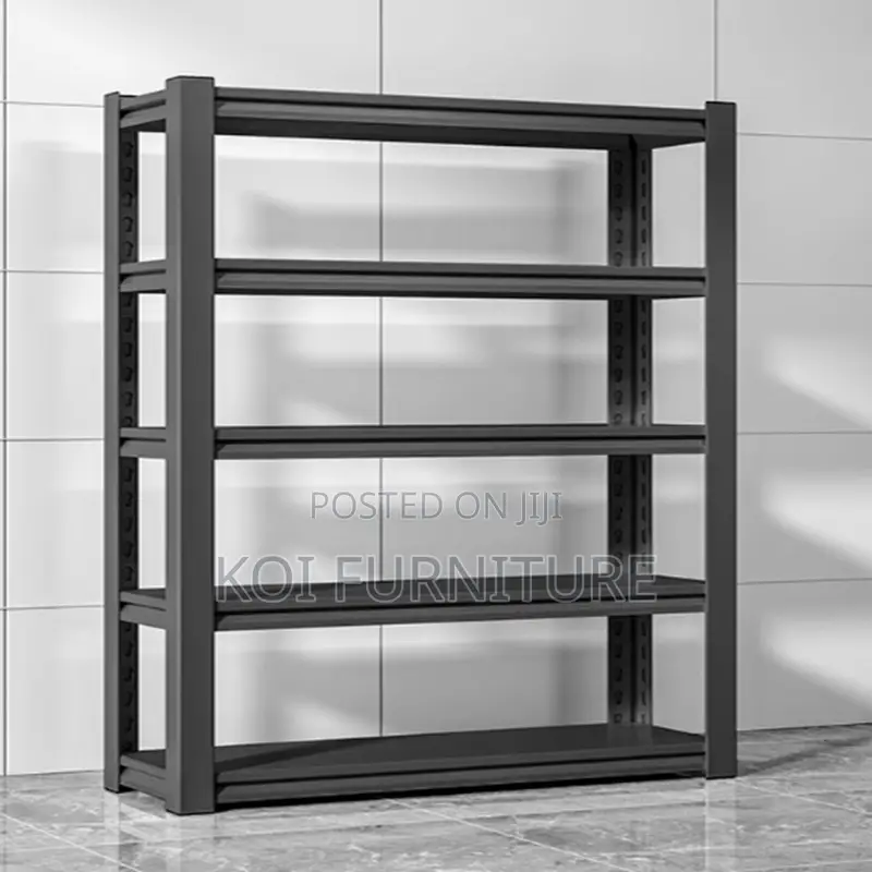 Storage Unit; Five Tier Metallic Modern Storage Organization Rack