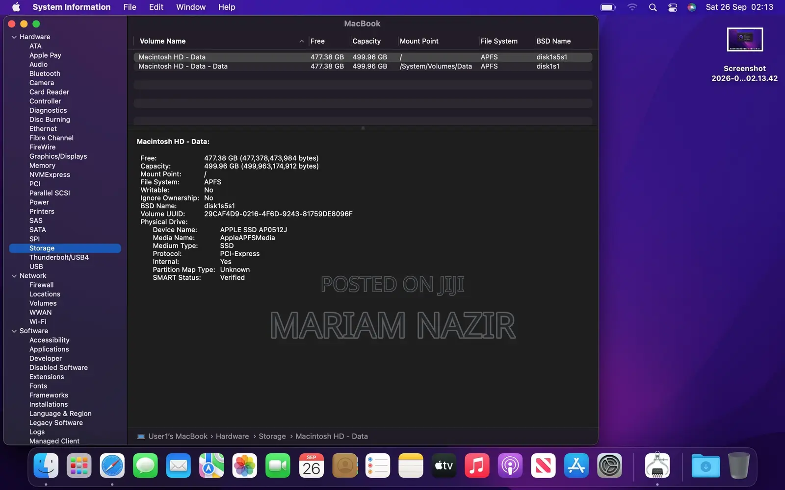 Laptop Apple MacBook 2016 8GB SSD 500GB