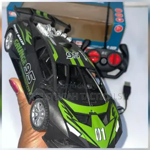 Rechargeable Remote Controlled Toy Car Available in Green, Orange