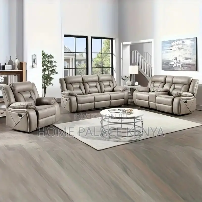 Recliners; Durable 6 Seater Recliner Sofa Set for Everyday Comfort