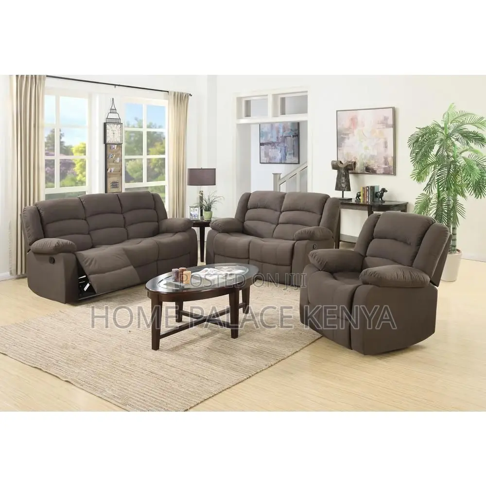 Recliners; Durable 6 Seater Recliner Sofa Set for Everyday Comfort