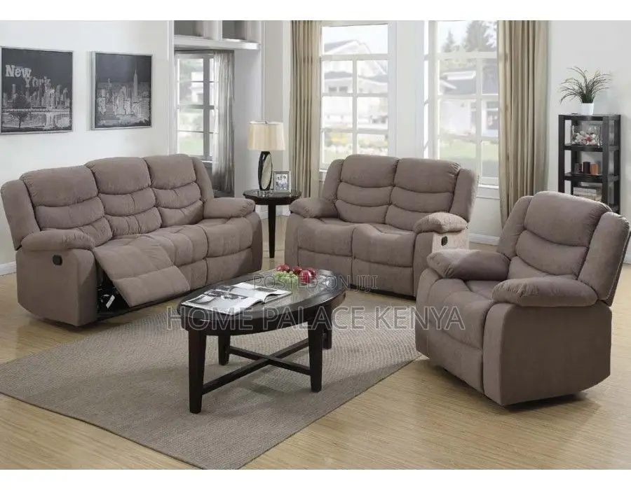 Recliners; Durable 6 Seater Recliner Sofa Set for Everyday Comfort
