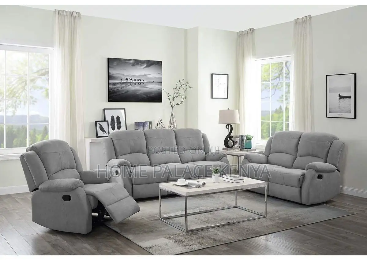 Recliners; Durable 6 Seater Recliner Sofa Set for Everyday Comfort