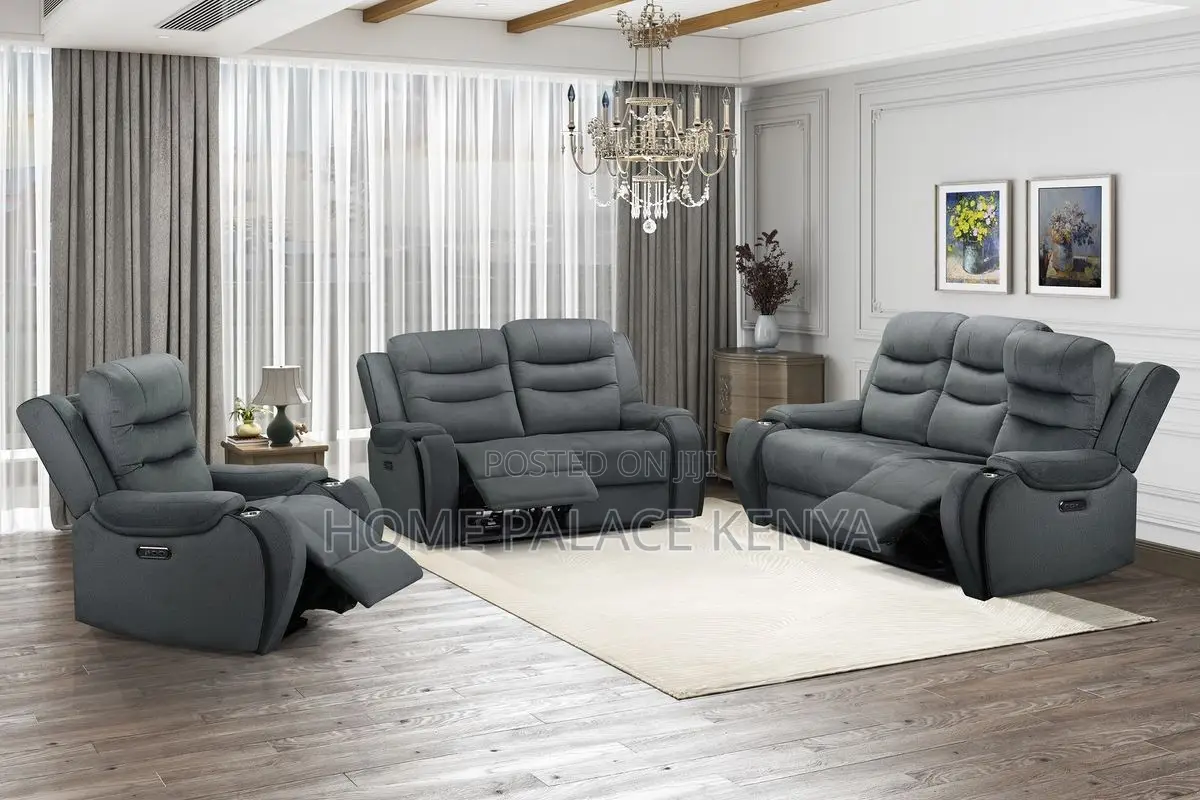 Recliners; Durable 6 Seater Recliner Sofa Set for Everyday Comfort