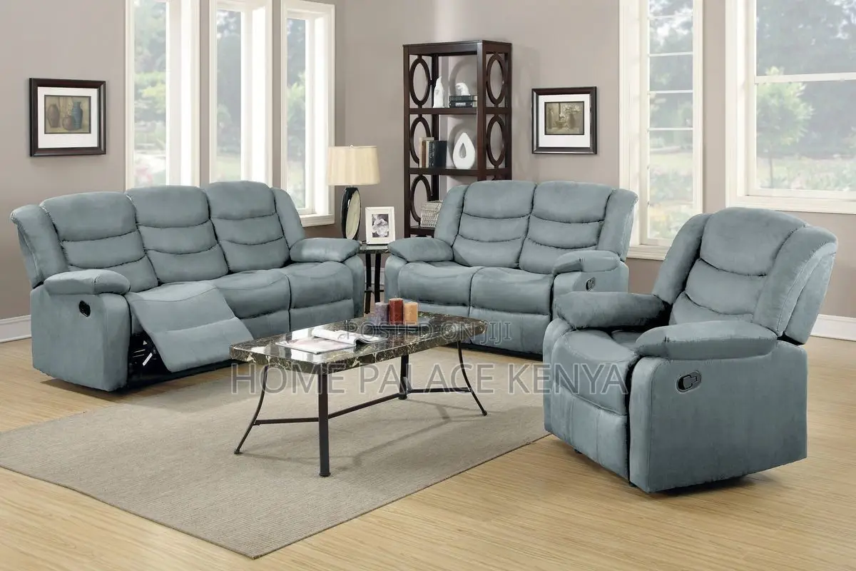 Recliners; Durable 6 Seater Recliner Sofa Set for Everyday Comfort