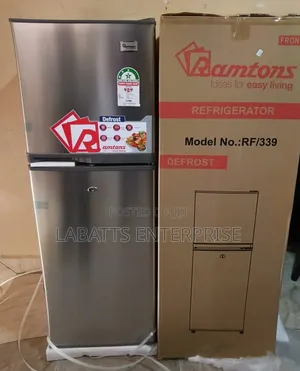 Ramtons 138 Litres Double Door Fridge – Stylish Spacious