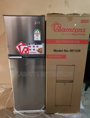 Ramtons 138 Litres Double Door Fridge – Stylish Spacious