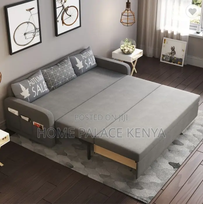 Sofa; Modern Foldable Fabric Sofa Bed for Flexible Living Spaces