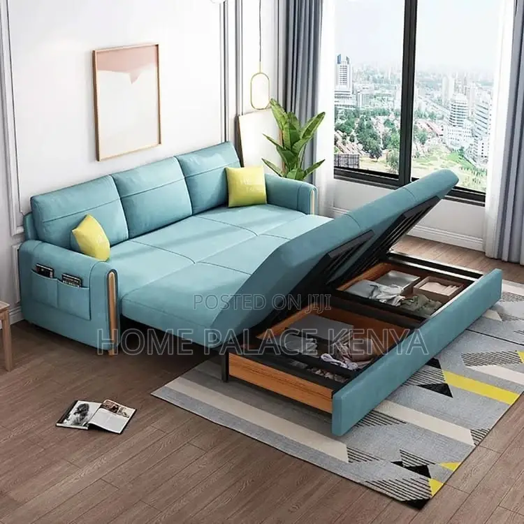 Sofa; Modern Foldable Fabric Sofa Bed for Flexible Living Spaces