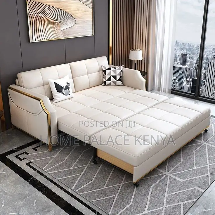 Sofa; Modern Foldable Fabric Sofa Bed for Flexible Living Spaces