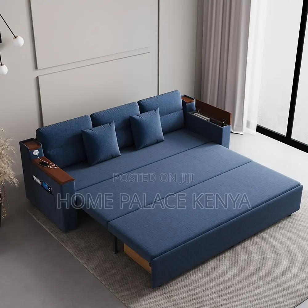 Sofa; Modern Foldable Fabric Sofa Bed for Flexible Living Spaces