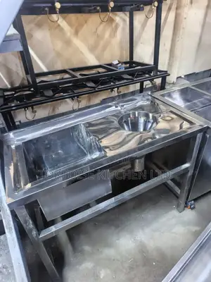 Stainless Steel Sluice Sink or Medical Disposal Sink Size 135cm × 56cm