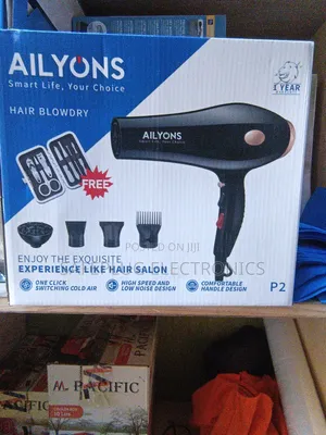 Professional AILYONS Hair Dryer With Nozzles Comb Attachment