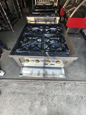 Four Burner Square Commercial Cooker