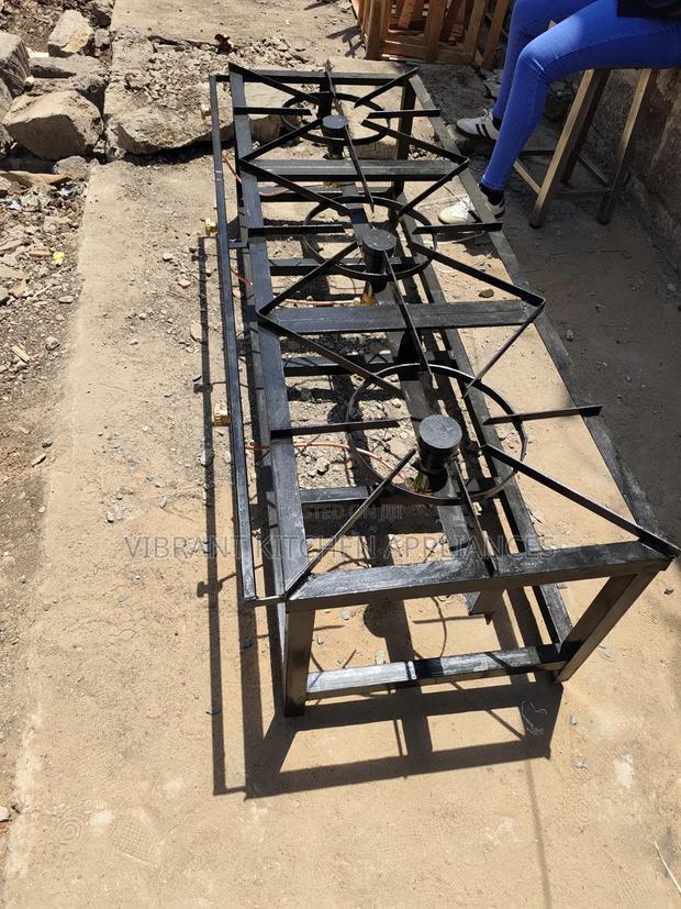 Three Burner Mild Steel Commercial Cooker - thumbnail 3