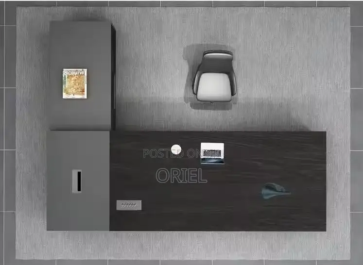 2m L-Shaped Office Desk – Spacious Modern Executive Workstation.