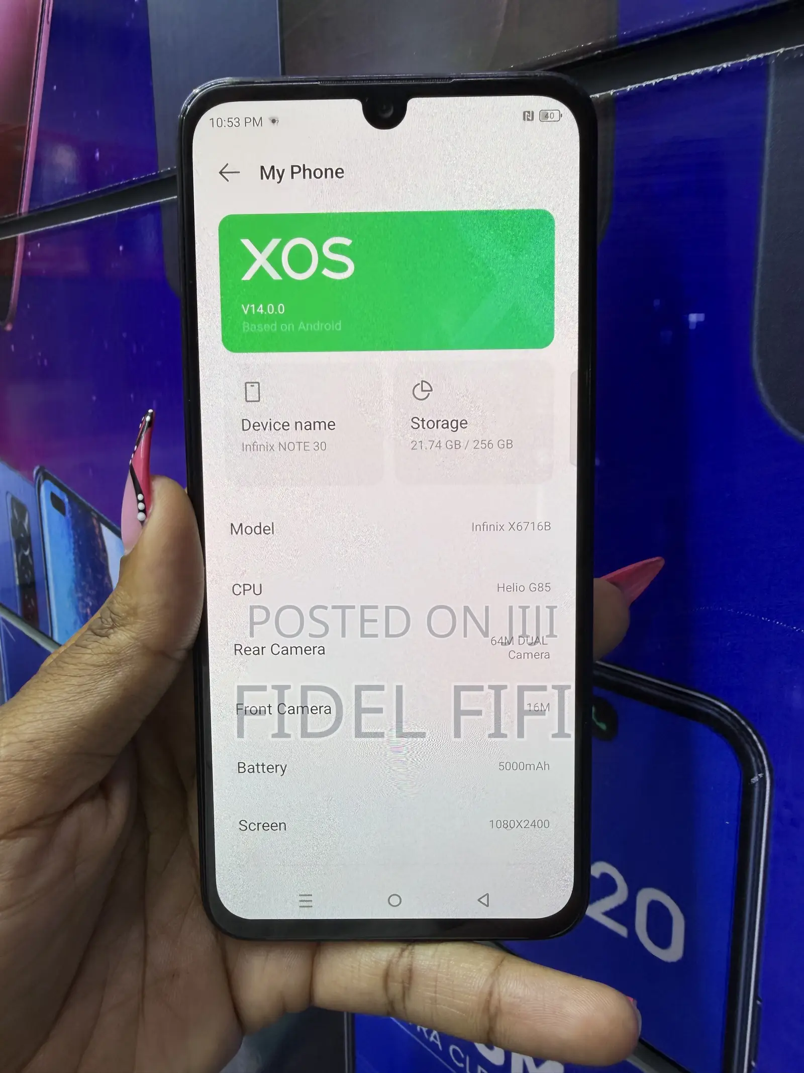 Infinix Note 30 256 GB Blue