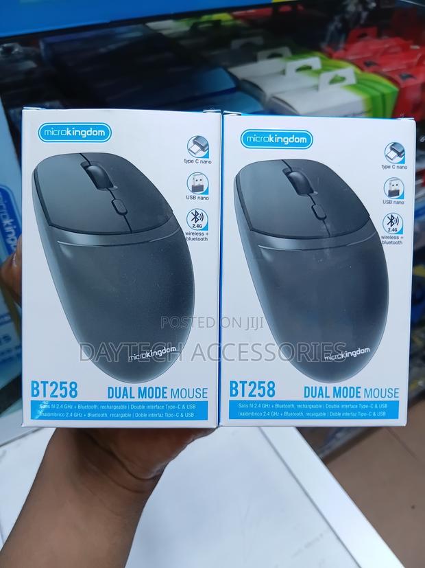 Microkingdom BT258 Dual Mode Wireless Rechargeable Computer Mouse. - thumbnail 2